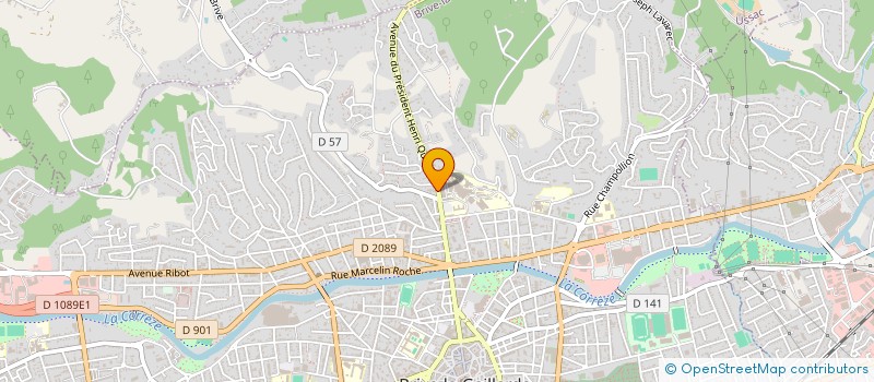 localisation de l'entreprise LE LABO MATTHIEU DAUDE à BRIVE-LA-GAILLARDE