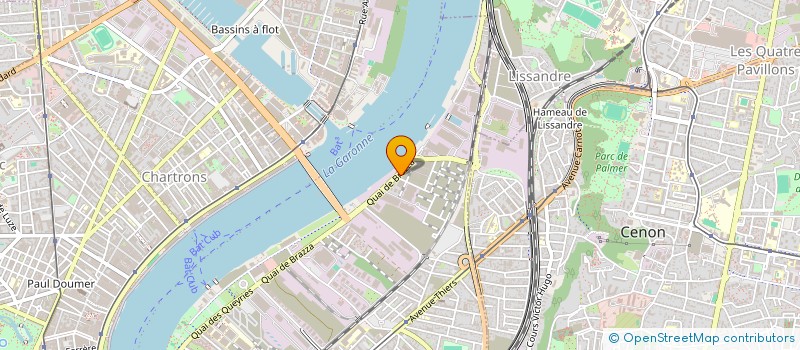 localisation de l'entreprise LE LABO PHOTO à BORDEAUX