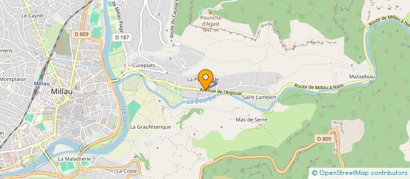 localisation de l'entreprise LE LABO TRAITEUR  MILLAU