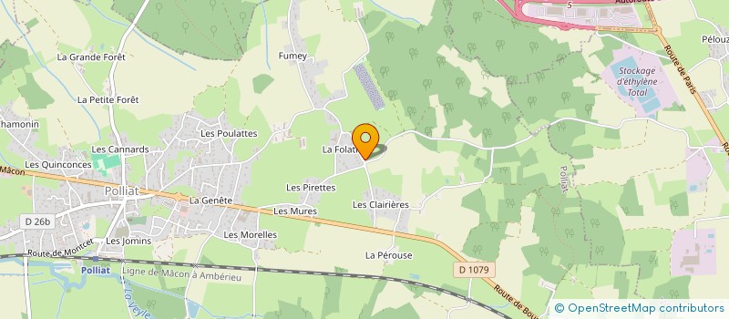 localisation de l'entreprise LE LABO VIOLET à POLLIAT