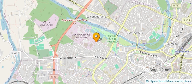 localisation de l'entreprise LE LABYRINTHE à ANGOULEME