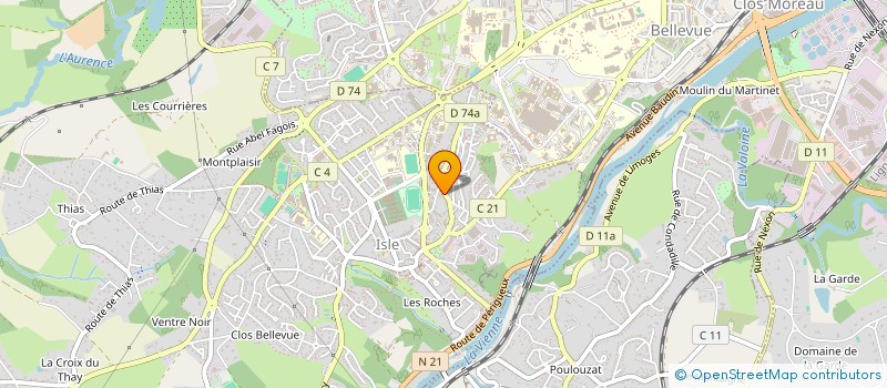 localisation de l'entreprise LE LAC à ISLE