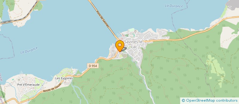localisation de l'entreprise LE LAC  SAVINES-LE-LAC