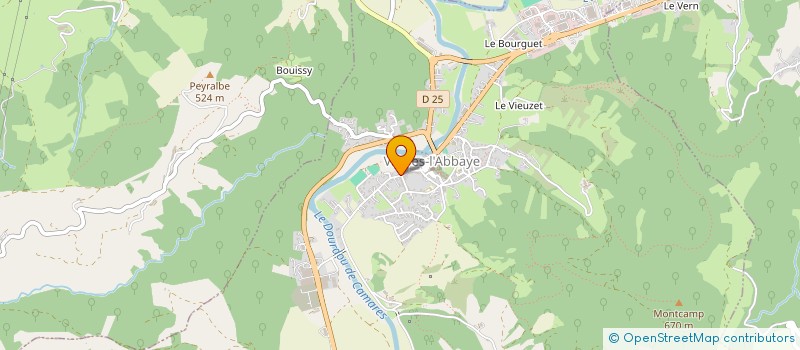 localisation de l'entreprise LE LAC  CORNUS