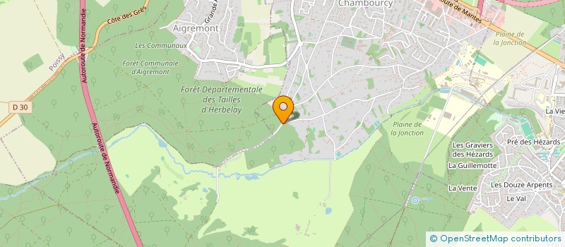 localisation de l'entreprise LE LAC  CHAMBOURCY