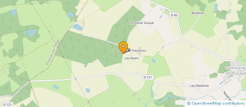 localisation de l'entreprise LE LAC à DAMMARIE-EN-PUISAYE