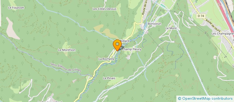 localisation de l'entreprise LE LAC BLANC à SAINT FRANCOIS LONGCHAMP