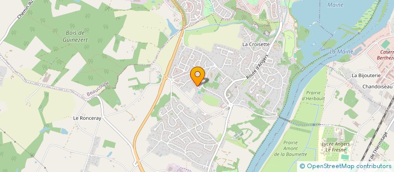 localisation de l'entreprise LE LAC BLEU  BOUCHEMAINE