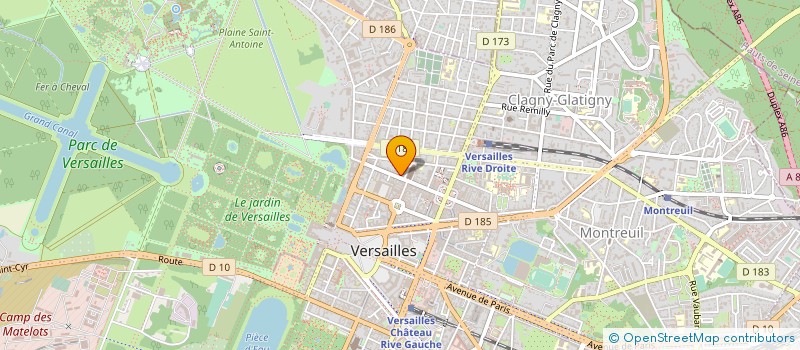 localisation de l'entreprise LE LAC JOYEUX à VERSAILLES