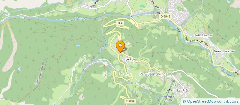 localisation de l'entreprise LE LAC QUI FUME  PUY-SAINT-VINCENT