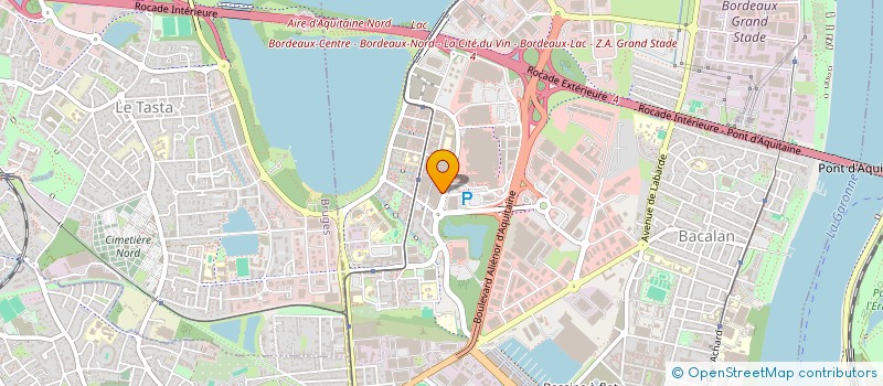 localisation de l'entreprise LE LAC SPORT à BORDEAUX