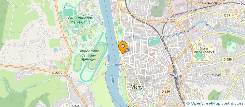 localisation de l'entreprise LE LAC VICHY à VICHY