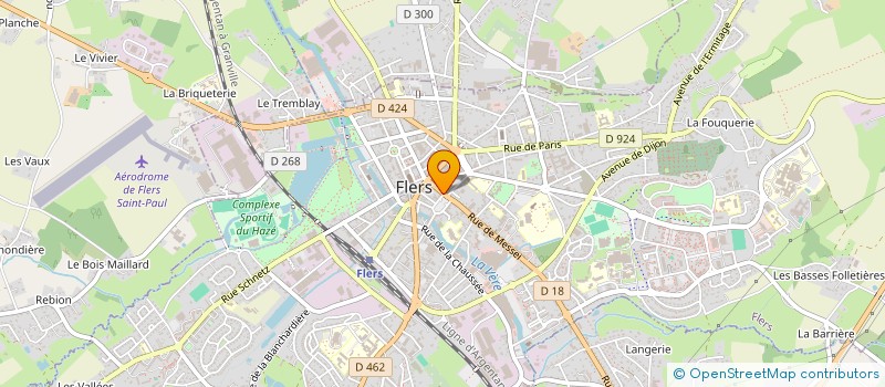 localisation de l'entreprise LE LACET DORE à FLERS