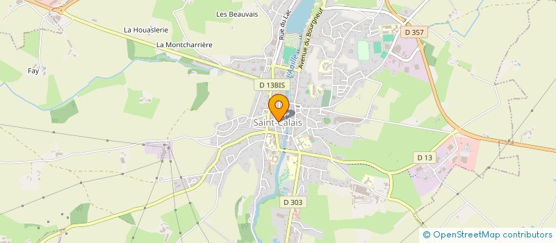 localisation de l'entreprise LE LACET - LABORATOIRE D'ACTION CINEMATOGRAPHIQUE EN TERRITOIRE  SAINT-CALAIS