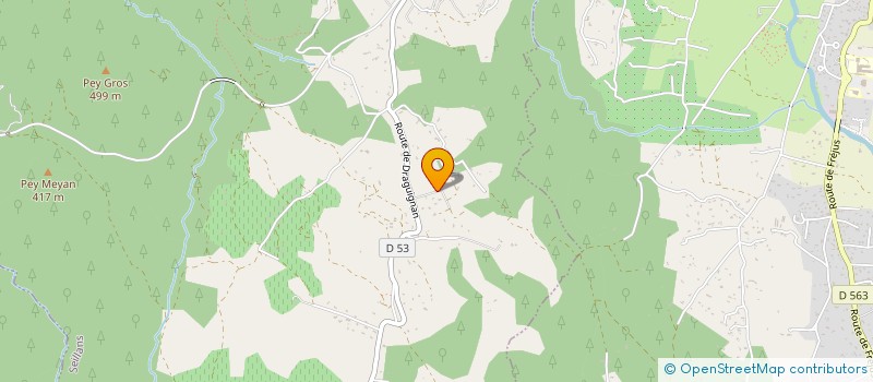 localisation de l'entreprise LE LACHENS  SEILLANS