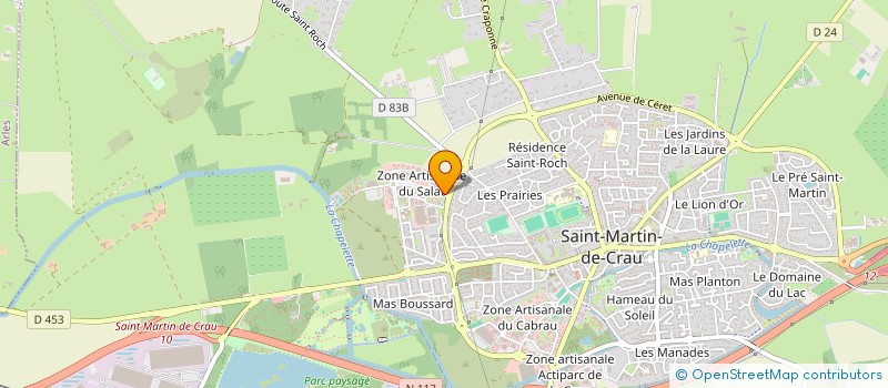 localisation de l'entreprise LE LAGON à SAINT-MARTIN-DE-CRAU