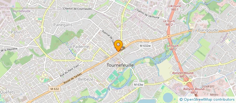 localisation de l'entreprise LE LAGON BLEU à TOURNEFEUILLE