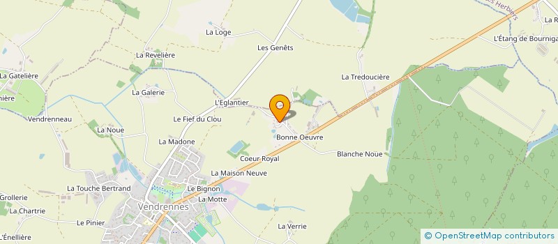 localisation de l'entreprise LE LAGON BLEU  LES HERBIERS