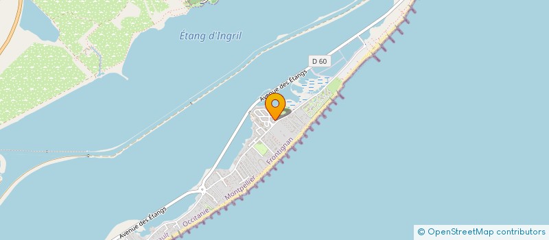 localisation de l'entreprise LE LAGON BLEU à FRONTIGNAN