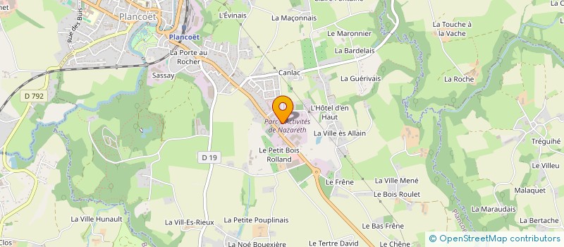 localisation de l'entreprise LE LAGON BLEU à PLANCOET