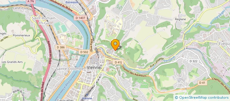 localisation de l'entreprise LE LAGON BLEU à VIENNE
