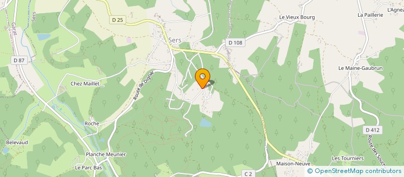 localisation de l'entreprise LE LAGON BLEU  SERS