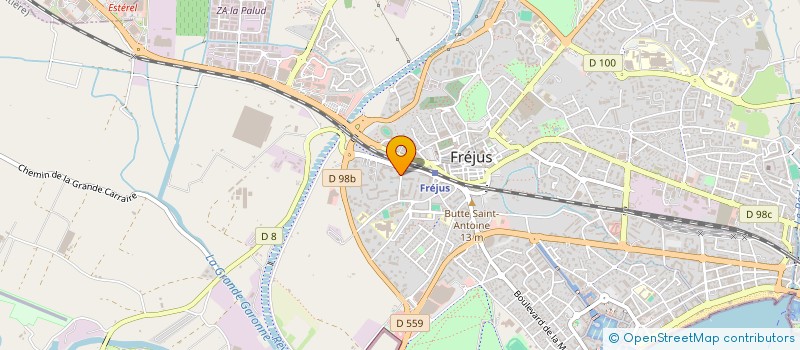 localisation de l'entreprise LE LAGON BLEU à FREJUS