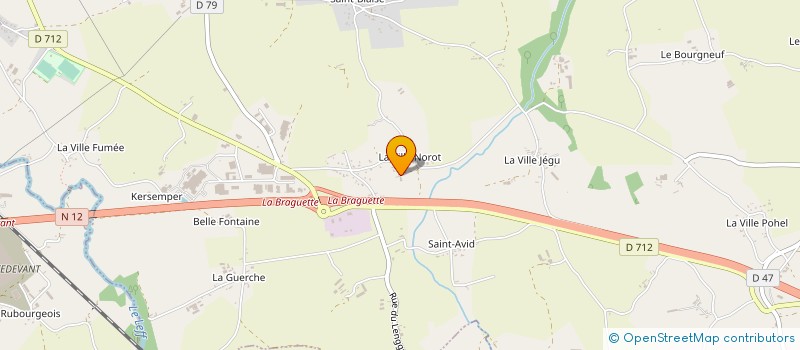 localisation de l'entreprise LE LAGON BLEU à PLELO