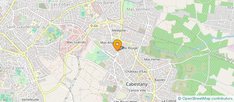 localisation de l'entreprise LE LAGON SCI  CABESTANY