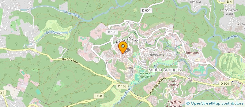 localisation de l'entreprise LE LAGOUNET  VALBONNE