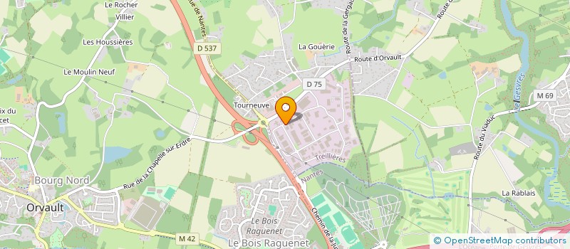 localisation de l'entreprise LE LAIDIER  TREILLIERES