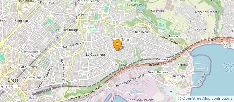 localisation de l'entreprise LE LAMANEUR à BREST