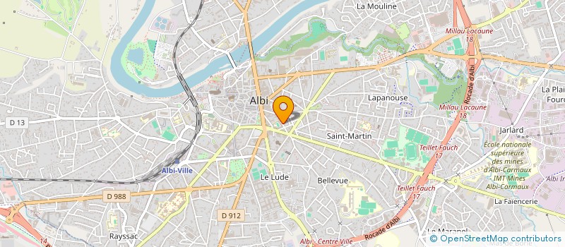 localisation de l'entreprise LE LANDAS à ALBI