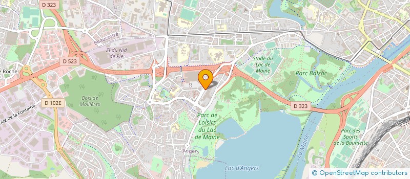 localisation de l'entreprise LE LANDREAU à ANGERS