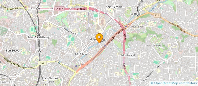 localisation de l'entreprise LE LANGAGE DES OISEAUX  MARSEILLE