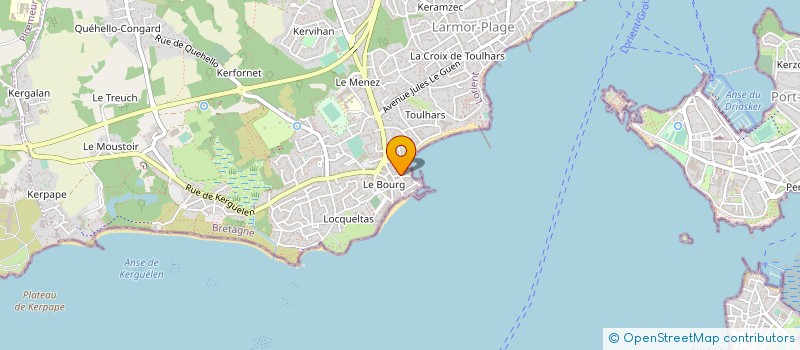 localisation de l'entreprise LE LANGOUSTIER à LARMOR-PLAGE