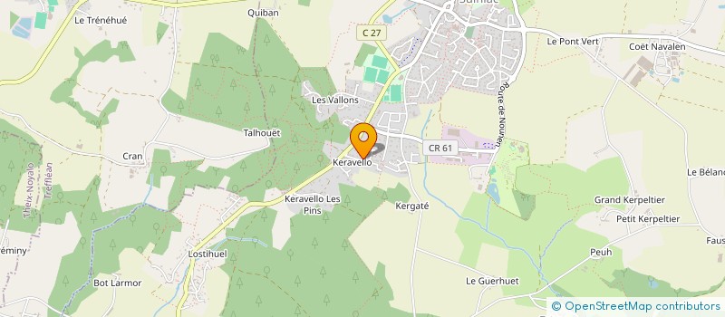 localisation de l'entreprise LE LANMEN  SAINT-NOLFF