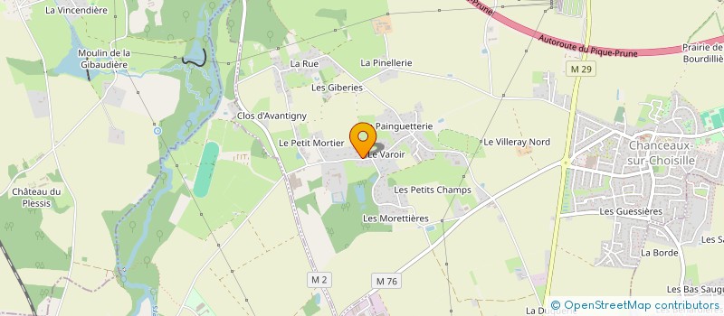 localisation de l'entreprise LE LANNOU-DUBOURG  CHANCEAUX-SUR-CHOISILLE