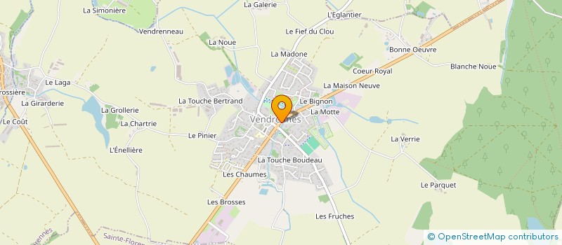 localisation de l'entreprise LE LANTANA  VENDRENNES