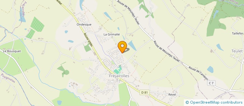 localisation de l'entreprise LE LAOUL  FREJAIROLLES