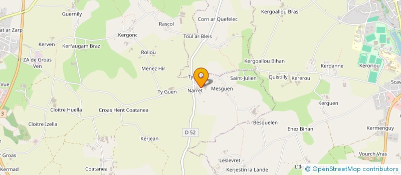 localisation de l'entreprise LE LAPIN LEONARD à BOURG-BLANC