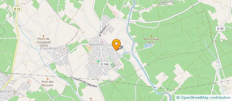localisation de l'entreprise LE LAPIN SOUS LA LUNE à ABEILHAN