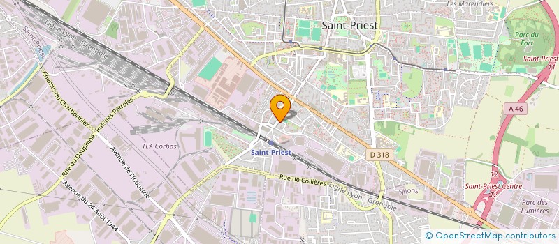 localisation de l'entreprise LE LAPIS LAZULI  SAINT-PRIEST