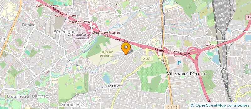 localisation de l'entreprise LE LAURENZANNE  VILLENAVE D ORNON