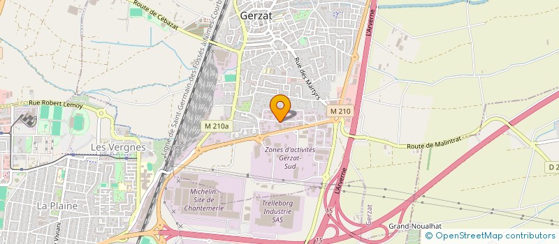 localisation de l'entreprise LE LAUTREC à GERZAT