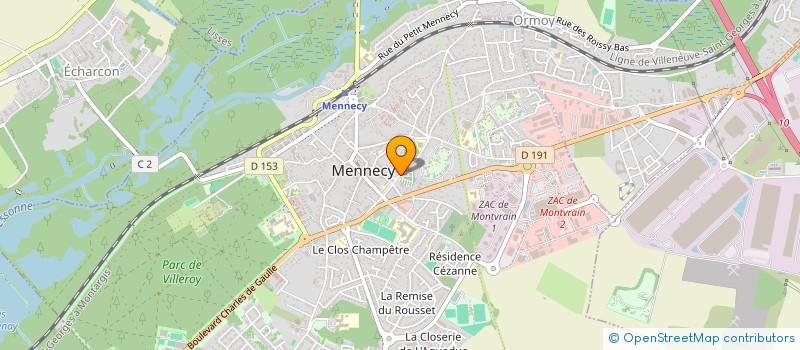 localisation de l'entreprise LE LAUZET  MENNECY