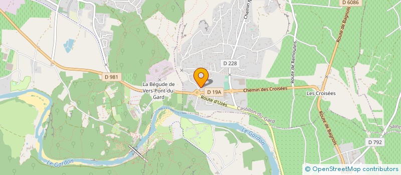 localisation de l'entreprise LE LAVANDIN  CASTILLON-DU-GARD