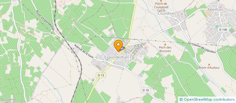 localisation de l'entreprise LE LAVANDOU  ESPONDEILHAN