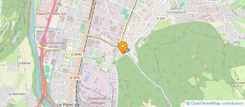 localisation de l'entreprise LE LAVEZON  LE PONT-DE-CLAIX