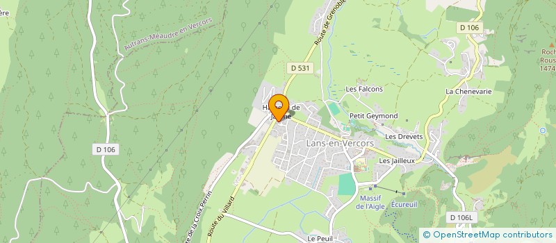 localisation de l'entreprise LE LAVOIR à LANS-EN-VERCORS